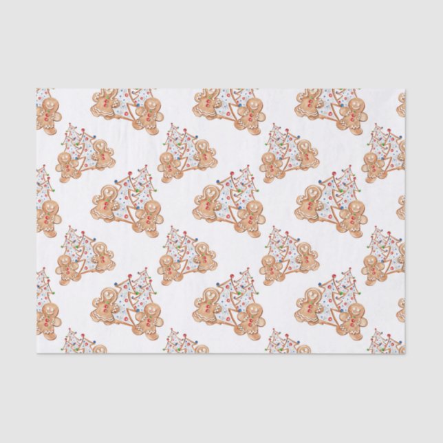 Lebkuchenjunge, Mädchenweihnachtsbaum Seidenpapier (Vorderseite)