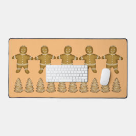 Lebkuchenjunge und Bäume Schreibtischunterlage