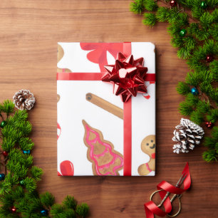 Lebkuchenjunge-Weihnachtsgeschenk Geschenkpapier