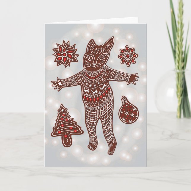 Lebkuchenkatze & Kekse, 2025 Karte (Vorderseite)