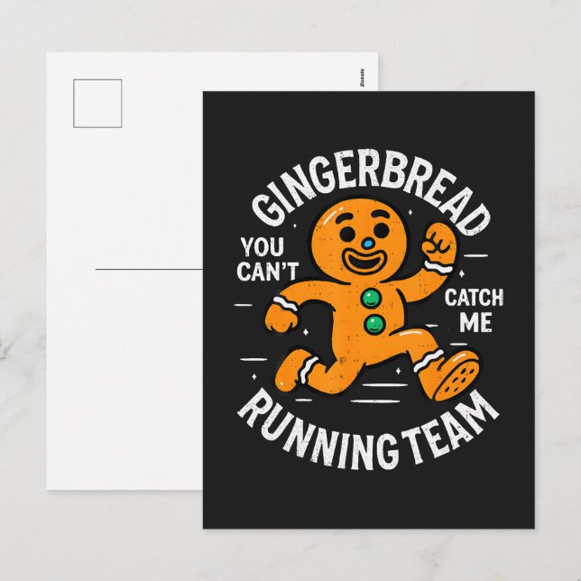 Lebkuchenlaufteam Feiertagspostkarte (Vorne/Hinten)