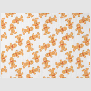 Lebkuchenmann auf Weiß Seidenpapier