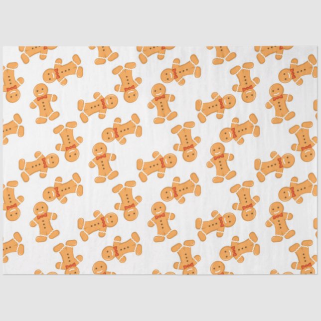 Lebkuchenmann auf Weiß Seidenpapier (Vorderseite)