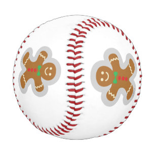 Lebkuchenmann, der den Engel im Schnee bildet Baseball