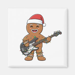 Lebkuchenmann E-Gitarre Rock Lustiger Urlaub Magnet