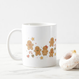 Lebkuchenmann-Kollektion mit Zuckerstangen Kaffeetasse
