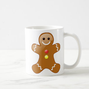 Lebkuchenmann mit Candy-Knöpfen Kaffeetasse