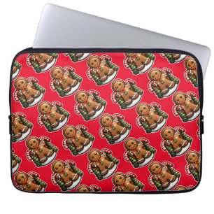 Lebkuchenmann mit Süßspeisen Laptopschutzhülle