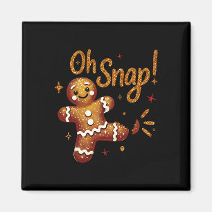 Lebkuchenmann Oh Snap Weihnachten Lustiger Cookie Magnet