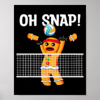 Lebkuchenmann Oh Snap Weihnachten Volleyballspiele