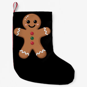 Lebkuchenmann Weihnachtskekse Backen Urlaub Kleiner Weihnachtsstrumpf