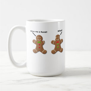 Lebkuchenmänner geben mir eine helfende Hand Lusti Tasse