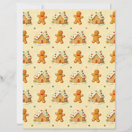 Lebkuchenmänner-Schabonenpapier