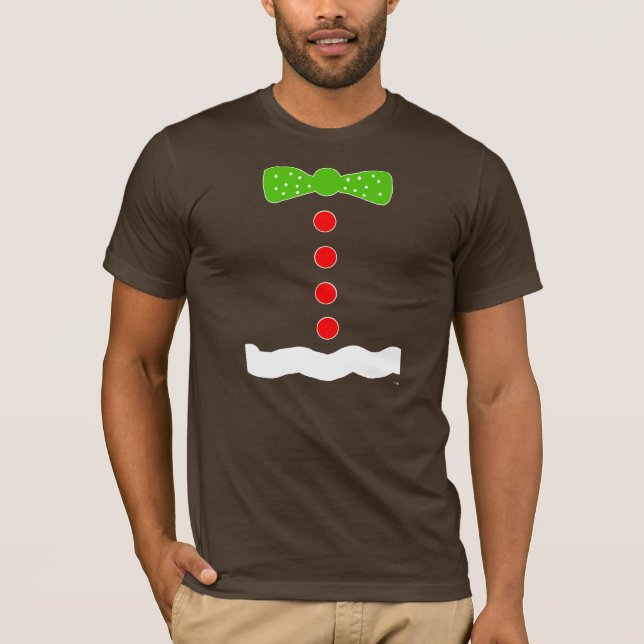 Lebkuchenmannkostüm T-Shirt (Vorderseite)