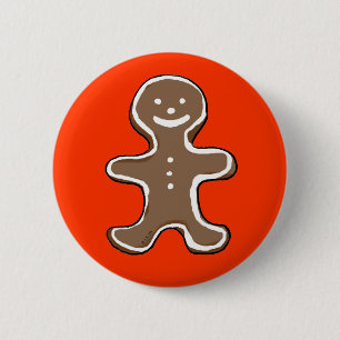 Lebkuchenmannplätzchen Button