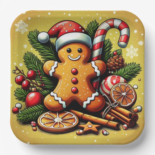 Lebkuchenpapierteller! Pappteller (Vorderseite)