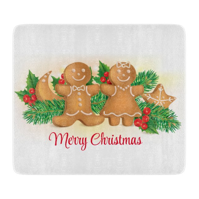 Lebkuchenplätzchen Schneidebrett (Vorderseite)
