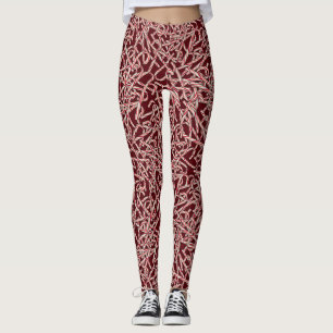 Lebkuchenstangen-Muster-Leggings Leggings