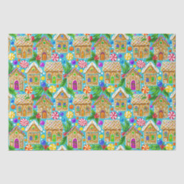 Lebkuchenwein Weihnachtsmuster Seidenpapier