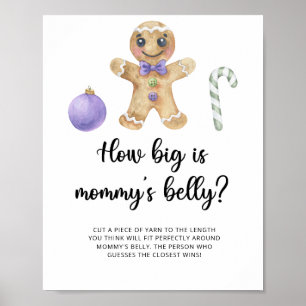 Lebkuchermann wie groß ist Mamas Bauch Spiel Poster