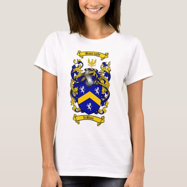LEBLANC FAMILIENWAPPEN - LEBLANC WAPPEN T-Shirt (Vorderseite)