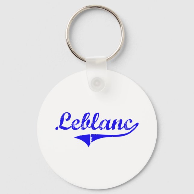 Leblanc Nachname Klassischer Stil Schlüsselanhänger (Vorderseite)