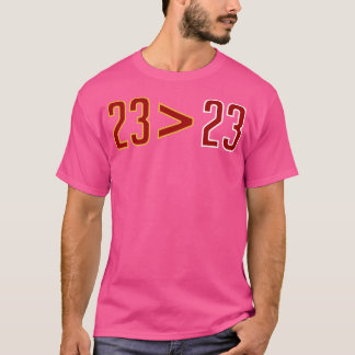 Lebron größer als Jordanien (schwarz) T-Shirt