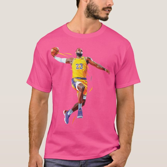 Lebron James Lowpoly T-Shirt (Vorderseite)