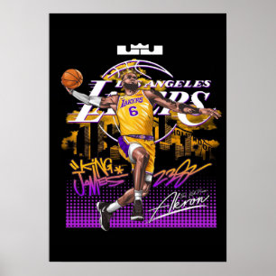 lebronfarbene Spiele, nba, Basketball, king james, Poster