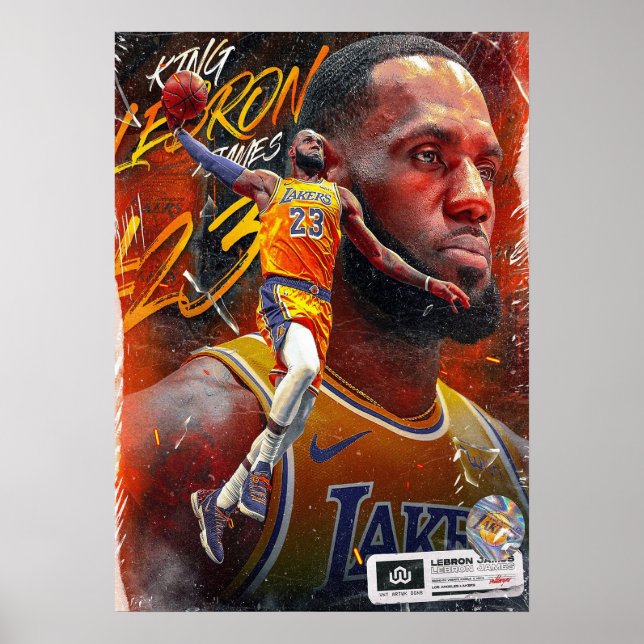 lebronfarbene Spiele, nba, Basketball, king james, Poster (Vorne)