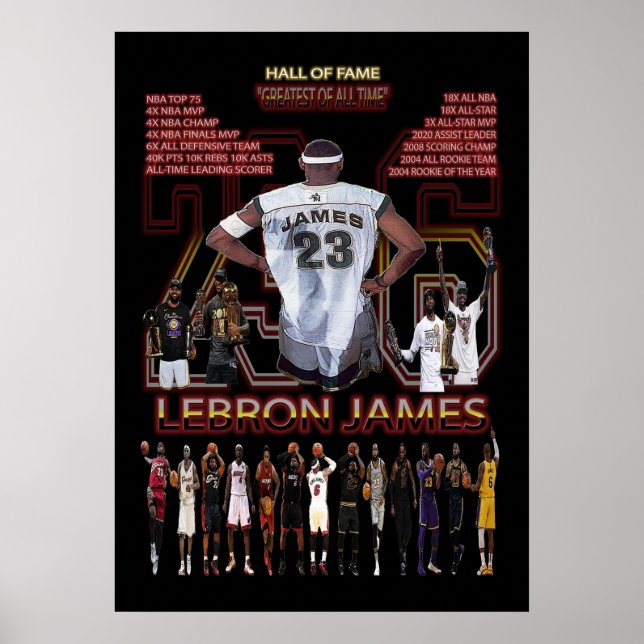 lebronfarbene Spiele, nba, Basketball, king james, Poster (Vorne)