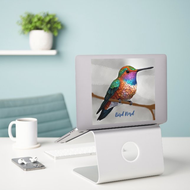 Lebt Allen's Hummingbird Aufkleber (Laptop auf Schreibtisch)