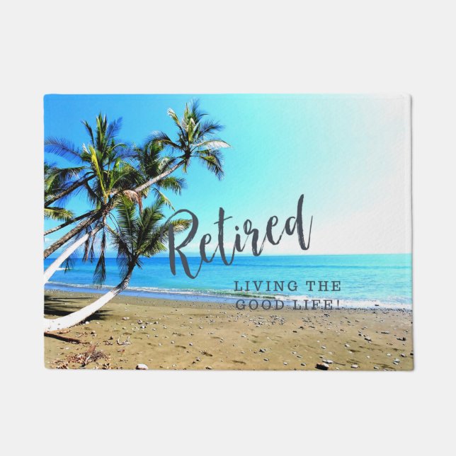 "Lebt das gute Leben!"  Fußmatte (Vorderseite)