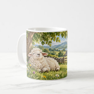 Lebt das wollige gute Leben Schaf Tasse