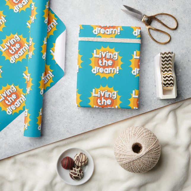 Lebt den Traum Geschenkpapier für Rentner (Kunsthandwerk)