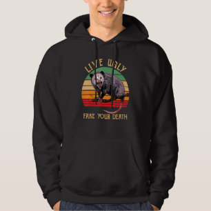 Lebt hässlich Fake Euer Tod Vintagen Ugulus Possum Hoodie