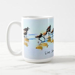 Lebt im Moment~Sandpipers Hilton Head Beach Kaffeetasse