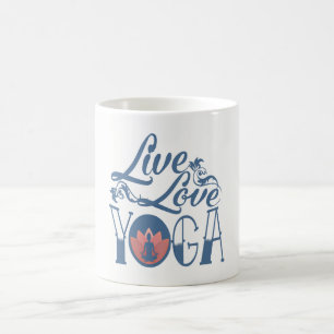 LEBT - LIEBE - YOGA KAFFEETASSE