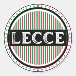 Lecce City Pride Emblem – Italian Identity Runder Aufkleber