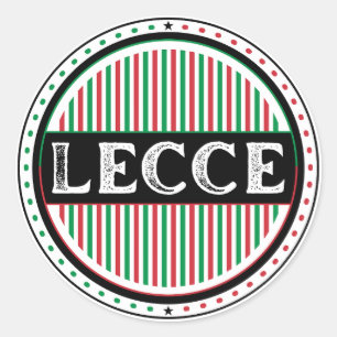 Lecce City Pride Emblem – Italienische Identität Runder Aufkleber