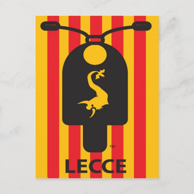 Lecce Scooter Postcard Postkarte (Vorderseite)