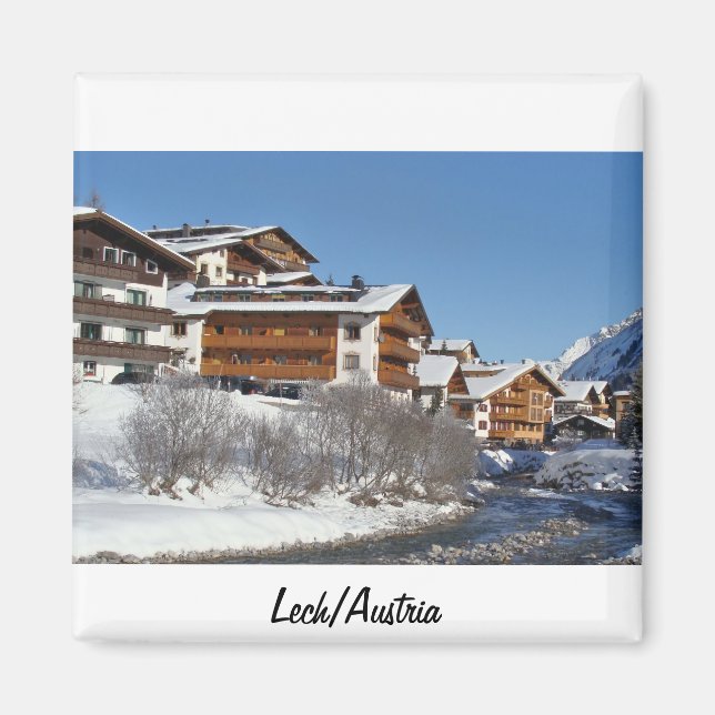 Lech am Arlberg in Austria Souvenir Magnet (Vorne)