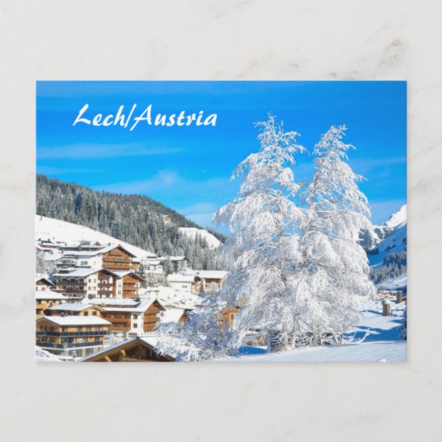 Lech am Arlberg in Österreich Vorarlberg Postkarte (Vorderseite)
