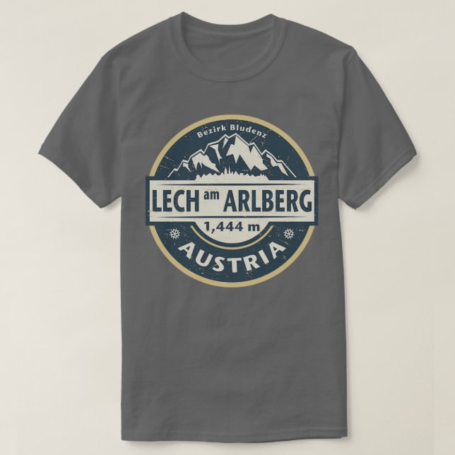 Lech am Arlberg Österreich T-Shirt (Design vorne)
