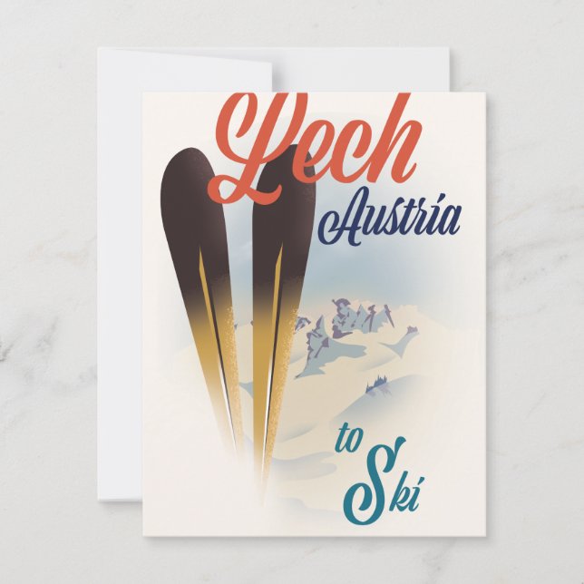 Lech Austria Ski Poster (Vorderseite)