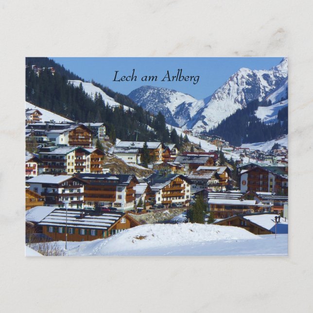 Lech in Österreich in Vorarlberg Postkarte (Vorderseite)