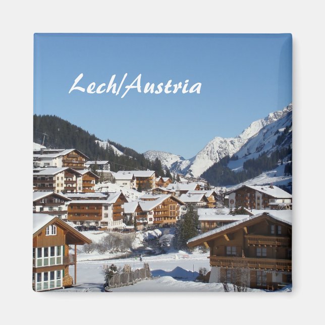 Lech in Österreich - Souvenir Magnet (Vorne)