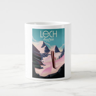 Lech Österreich Ski-Plakat. Jumbo-Tasse