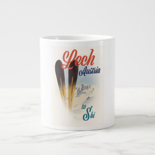 Lech Österreich Ski-Plakat Jumbo-Tasse