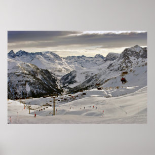 Lech Zurs am Arlberg Österreichische Alpen Österre Poster
